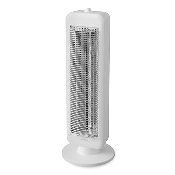【中古】アイリスオーヤマ 電気ストーブ ヒーター 高さ型 首振り70度 転倒時電源OFF 400W/800W 2段階切替 ブラックコートヒーター IESB-S800 ホワイト|ハッピーストア藤岡