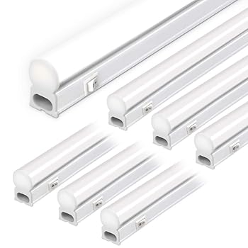 【中古】【スイッチ付器具一体型LED蛍光灯 40W形】長さ117cm 6000K昼光色 2200ルーメン 消費電力20W 配線工事不要 AC電源コード2m 連結コード付属 (6本セ|ハッピーストア藤岡