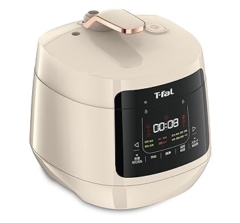 【中古】(非常に良い)ティファール 電気圧力鍋 無水調理 3L 2～4人用 1台16役 独自の煮込み鍋 「ラクラ・クッカー プラス コンパクト」 時短 アイボリー CY353AJP｜ハッピーストア藤岡