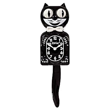 【中古】(非常に良い)Kit Cat Clock キットキャットクロック (ブラック) BC1｜ハッピーストア藤岡