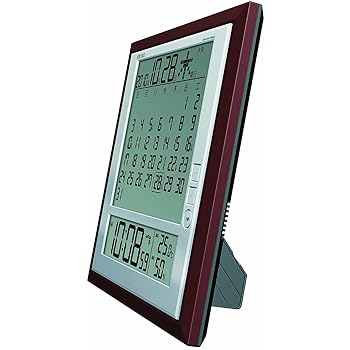 【中古】セイコー クロック 掛け時計 置き時計 兼用 月めくりカレンダー 電波 デジタル 六曜 温度 湿度 表示 茶 メタリック SQ421B SEIKO｜ハッピーストア藤岡