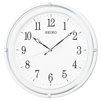 【中古】セイコー クロック 掛け時計 電波 アナログ 白 パール KX231W SEIKO KX231W|ハッピーストア藤岡