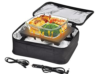 【中古】(非常に良い)電気弁当箱 ポータブルオーブン 12V 大容量 車用電子レンジ 車載電子レンジ 個人用電子レンジ加熱&生食品調理 車 トラック 旅行 キャンプ オフィ｜ハッピーストア藤岡