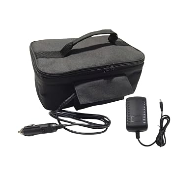 【中古】(非常に良い)ポータブルオーブン 車用電子レンジ 大型電気ランチボックス 個人用電子レンジ加熱&生食品調理 アルミホイル増粘ランチバッグ 車 トラック 旅行|ハッピーストア藤岡