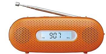 【中古】パナソニック FM-AM 2バンドレシーバー オレンジ RF-TJ20-D|ハッピーストア藤岡