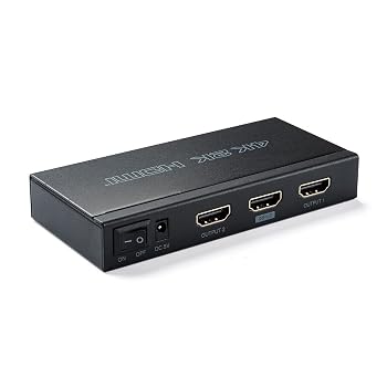 【中古】サンワダイレクト HDMI分配器 1入力2出力 同時出力 4K / 60Hz 対応 HDCP2.2対応 400-VGA013｜ハッピーストア藤岡