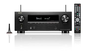 【中古】(非常に良い)デノン Denon AVR-X2800H 7.2ch AVサラウンドレシーバー 8K Ultra HD、HDR10+、 eARC対応/ブラック AVR-X2800HK｜ハッピーストア藤岡