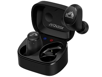 【中古】(非常に良い)JVCケンウッド Victor HA-FX550T-B ワイヤレスイヤホン Bluetooth Ver.5.3 ノイズキャンセリング ハイレゾ LDAC対応 マイク付き 外音取り込み 防｜ハッピーストア藤岡
