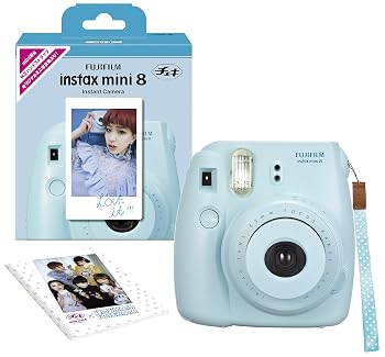 【中古】FUJIFILM インスタントカメラ チェキ instax mini 8 ブルー INS MINI 8 BLUE N|ハッピーストア藤岡