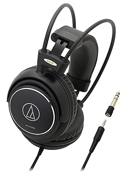 【中古】(非常に良い)オーディオテクニカ ヘッドホン 有線 ATH-AVC500 ケーブル 3m /6.3mm標準/3.5mmミニ接続 ブラック|ハッピーストア藤岡