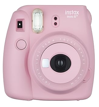 【中古】FUJIFILM インスタントカメラ チェキ instax mini8プラス 接写レンズ・純正ハンドストラップ付き ストロベリー INS MINI 8P STRAWBERRY｜ハッピーストア藤岡