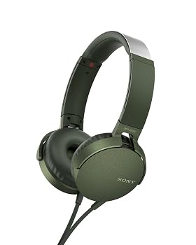 【中古】(非常に良い)ソニー ヘッドホン 重低音モデル MDR-XB550AP : 折りたたみ式 リモコン・マイク付き グリーン MDR-XB550AP G｜ハッピーストア藤岡