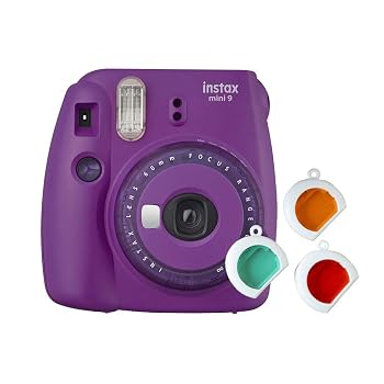 【中古】(非常に良い)Instax Mini 9クリアカメラ、パープル｜ハッピーストア藤岡