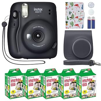【中古】(非常に良い)Fujifilm Instax Mini 11インスタントカメラ+ミニメイトアクセサリーバンドル&互換性のあるカスタムケース+富士フィルムInstaxフィルムバリュー｜ハッピーストア藤岡 53,510円