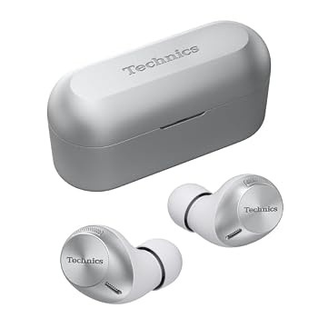 【中古】テクニクス ワイヤレスイヤホン EAH-AZ40M2-S シルバー bluetooth ノイズキャンセリング 3台マルチポイント IPX4 LDAC対応 ハイレゾ音質再生 ア|ハッピーストア藤岡