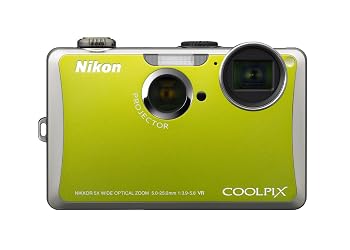 【中古】Nikon Coolpix S1100pj 14 MP デジタルカメラ 5倍広角光学振動低減(VR)ズーム、3インチLCD、プロジェクター内蔵(グリーン)｜ハッピーストア藤岡