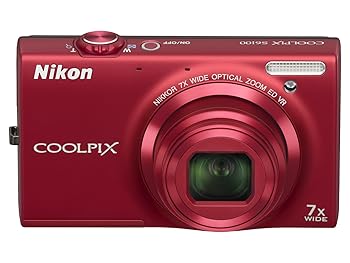 【中古】NikonデジタルカメラCOOLPIX S6100 スーパーレッド S6100RD|ハッピーストア藤岡