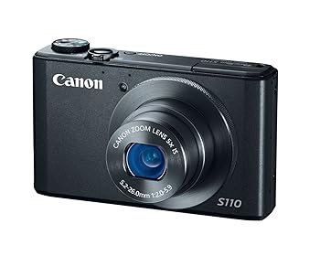 【中古】(非常に良い)Canon デジタルカメラ PowerShot S110 約1210万画素 F2.0 光学5倍ズーム ブラック PSS110(BK)|ハッピーストア藤岡