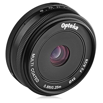 【中古】(非常に良い)Opteka 28mm f/2.8 HD MC マニュアルフォーカス プライムレンズ オリンパス マイクロ 4/3 マウント デジタルカメラ用｜ハッピーストア藤岡