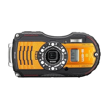 【中古】RICOH 防水デジタルカメラ RICOH WG-5GPS オレンジ 防水14m耐ショック2.2m耐寒-10度 RICOH WG-5GPSOR 04662|ハッピーストア藤岡