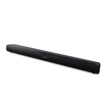 【中古】アイリスオーヤマ サウンドスピーカー Bluetooth対応 HDMI AUX 壁掛け スマートフォン接続可能 HT-SB115 幅約80×奥行約8.4×高さ約6.6cm|ハッピーストア藤岡