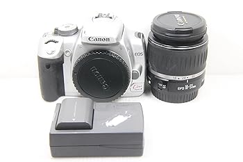 【中古】(非常に良い)Canon デジタル一眼レフカメラ EOS Kiss デジタル X レンズキット シルバー KISSDXS-LKIT|ハッピーストア藤岡