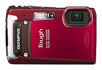 【中古】(非常に良い)OLYMPUS デジタルカメラ TG-820 レッド 10m防水 2m耐落下衝撃 -10℃耐低温 耐荷重100kg 1200万画素 裏面照射型CMOS 光学5倍ズーム DUAL IS ハイ|ハッピーストア藤岡