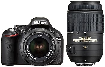 【中古】Nikon デジタル一眼レフカメラ D5200 ダブルズームキット AF-S DX NIKKOR 18-55mm f/3.5-5.6G VR/ AF-S DX NIKKOR 55-300mm f/4.5-5.6G ED VR ブ|ハッピーストア藤岡