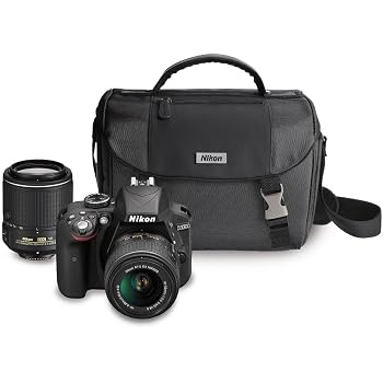 【中古】Nikon D3300 DXフォーマットデジタル一眼レフキット 18-55mm DX VR II & 55-200mm DX VR II ズームレンズとケース付き(ブラック)｜ハッピーストア藤岡