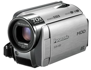 【中古】パナソニック SD/HDDビデオカメラ シルバー SDR-H80-S｜ハッピーストア藤岡