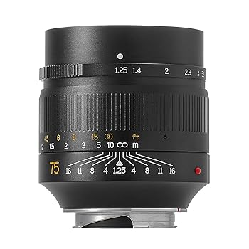 【中古】7artisans 七工匠 75mm F1.25 ブラック 単焦点レンズ 75125LMB (・国内正規品)｜ハッピーストア藤岡