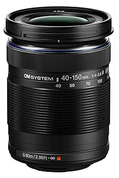 【中古】(非常に良い)OM SYSTEM Olympus M.Zuiko Digital 40-150mm F4.0-5.6 R ブラック マイクロフォーサーズシステムカメラ用 3.75倍ズームレンズ ポータブルデザイ|ハッピーストア藤岡