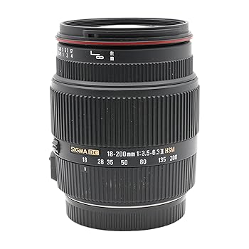 【中古】(非常に良い)SIGMA 高倍率ズームレンズ 18-200mm F3.5-6.3IIDC OS HSM キヤノン用 APS-C専用｜ハッピーストア藤岡