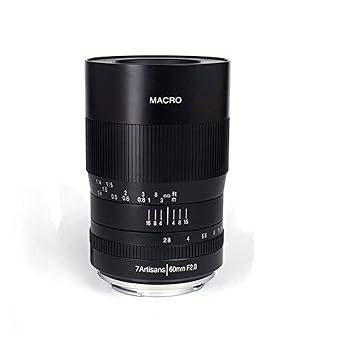 【中古】(非常に良い)7artisans 60mm F2.8 マクロレンズ APS-C 手動固定レンズ Canon M1 M2 M3 M5 M6 M10 EOS-Mマウント用｜ハッピーストア藤岡