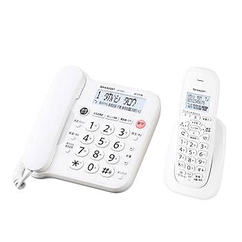 【中古】【純正品】シャープ シンプル コードレス 電話機 JD-G33CL 見やすい液晶 迷惑電話防止機能付 パーソナルタイプ 子機1台 ホワイト系｜ハッピーストア藤岡