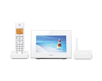 【中古】(非常に良い)シャープ ハンズフリーホン ワイド7型液晶モニター 子機1台付き 1.9GHz DECT準拠方式 ホワイト系 JD-7C2CL-W｜ハッピーストア藤岡