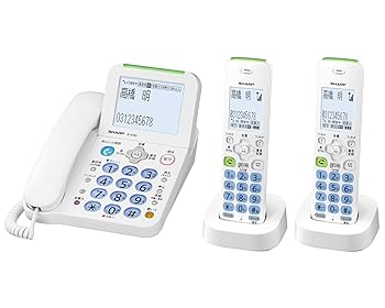 【中古】(非常に良い)シャープ 電話機 コードレス 子機2台付き 詐欺対策機能 見守り機能搭載 JD-AT82CW|ハッピーストア藤岡