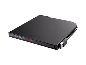 【中古】(非常に良い)BUFFALO BDXL対応 USB2.0用ポータブルブルーレイドライブ スリムタイプ ブラック BRXL-PT6U2V-BKD|ハッピーストア藤岡