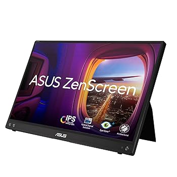 【中古】ASUS MB16AC モバイルモニター モバイルディスプレイ 薄さ8mm・軽量780g、USBで簡単接続 15.6インチ IPS フルHD ブルーライト軽減 USB Type-C|ハッピーストア藤岡