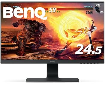 【中古】(非常に良い)BenQ ゲーミングモニター ディスプレイ GL2580HM 24.5インチ/フルHD/TN/ウルトラスリムベゼル/HDMI,VGA,DVI端子/2ms/ブルーライト軽減|ハッピーストア藤岡