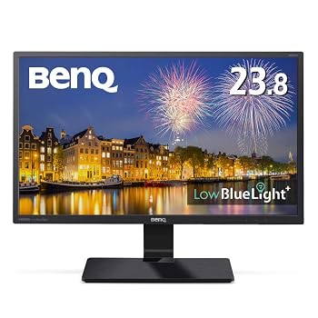 【中古】BenQ モニター ディスプレイ GW2470HL 23.8インチ/フルHD/AMVA+/スリムベゼル/HDMI2系統,VGA端子/ブルーライト軽減Plus｜ハッピーストア藤岡