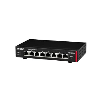 【中古】(非常に良い)Buffalo BS-GS21シリーズ BS-GS2108 ブラック｜ハッピーストア藤岡