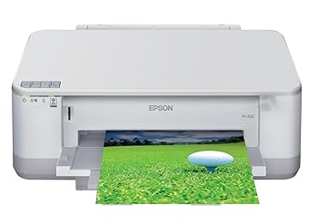 【中古】(非常に良い)EPSON Colorio インクジェットプリンター PX-203 有線・無線LAN標準搭載 前面給紙カセット 自動両面印刷標準 4色顔料インク|ハッピーストア藤岡