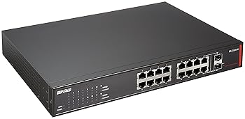 【中古】(非常に良い)BUFFALO レイヤー2 Giga スマートスイッチ 16ポート BS-GS2016｜ハッピーストア藤岡