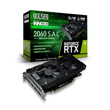 【中古】(非常に良い)ELSA エルザ GeForce RTX 2060 S.A.C グラフィックスボード VD6896 GD2060-6GERS｜ハッピーストア藤岡