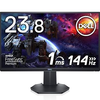 【中古】(非常に良い)Dell S2421HGF 23.8インチ ゲーミングモニター (FPS向き/フルHD/TN非光沢/DP・HDMIx2/高さ・傾き調整/1ms/144Hz/AMD FreeSync Premium)|ハッピーストア藤岡