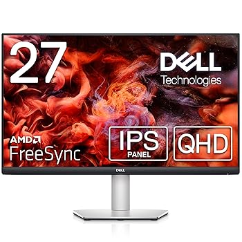 【中古】(非常に良い)Dell S2721DS 27インチ モニター (QHD/IPS非光沢/DP・HDMIx2/縦横回転・高さ調節/AMD FreeSync/スピーカー付)｜ハッピーストア藤岡 34,193円