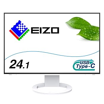 【中古】EIZO ビジネススタンダードモニター | FlexScan EV2485-WT | 24.1型WUXGA・USB Type-C・ホワイト｜ハッピーストア藤岡
