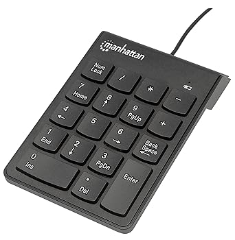 【中古】(非常に良い)Manhattan 有線 テンキー ボード (ノートPC・タブレットPCに最適) 176354|ハッピーストア藤岡