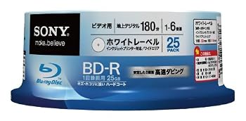【中古】(非常に良い)SONY ビデオ用BD-R 追記型 片面1層25GB 6倍速 プリンタブル 25枚スピンドル 25BNR1VCPP6|ハッピーストア藤岡